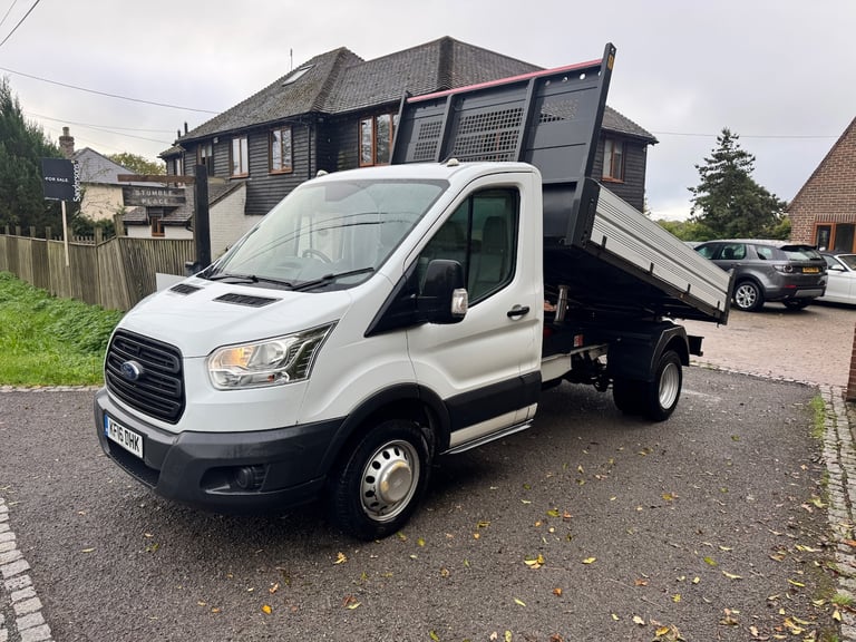 2016 (16) FORD TRANSIT 350 2.2 TDCI SINGLE CAB TIPPER + NO VAT 