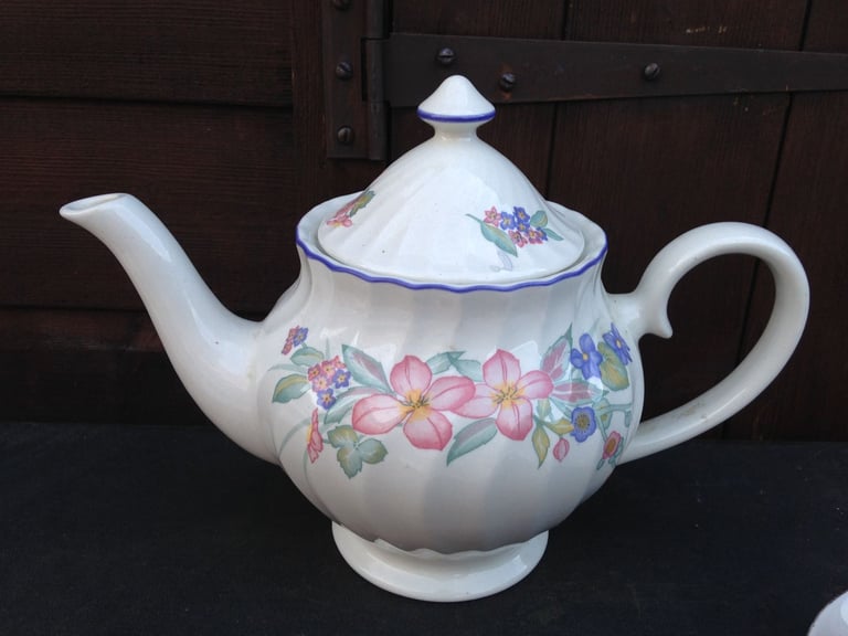 China tea pot , cups , saucers plates , set 