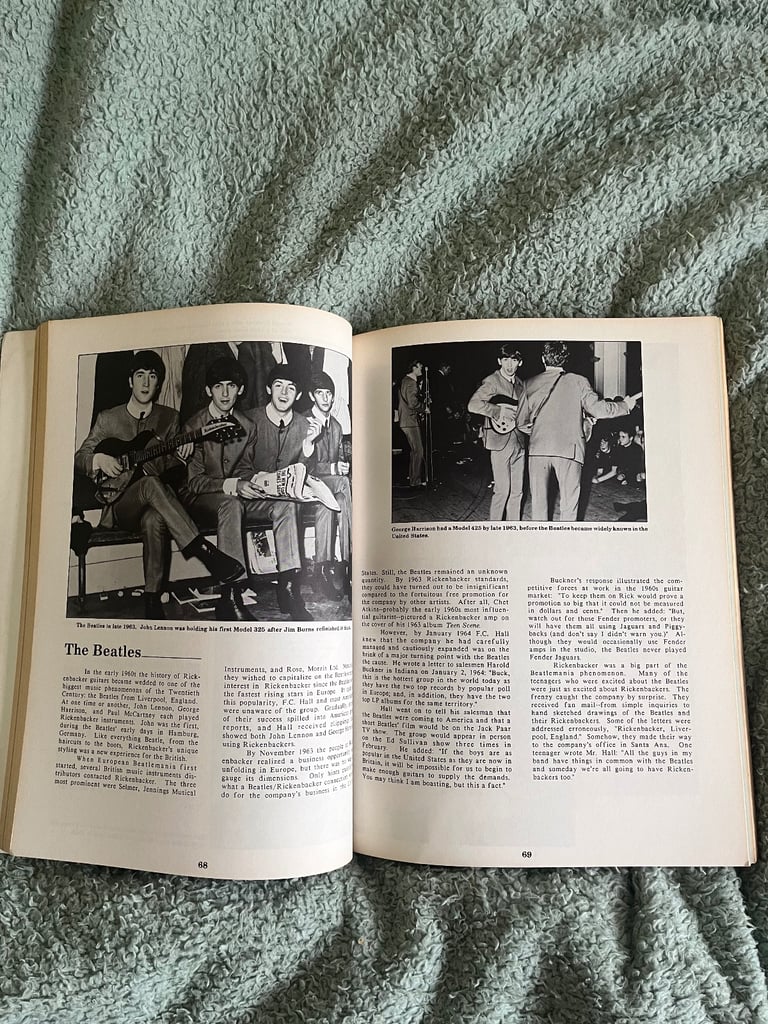 RARE The Complete History of Rickenbacker Guitars Book 