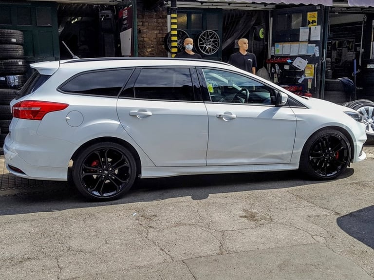 R561BG Swap FORD FOCUS ST 4X 19'' GENUINE 5 TWIN SPOKE GLOSS BLACK ALLOY WHEELS