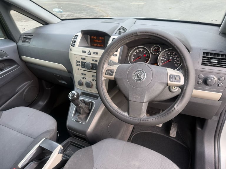 VAUXHALL ZAFIRA 1.6 Exclusive MPV 5 Drs 7-Seater with 12 Months MOT Full-Ser Hist& Low 91K Miles