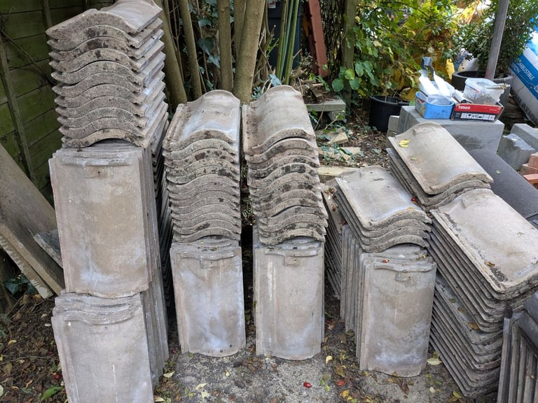 Reclaimed Anglia Roof Tiles + ridge tiles