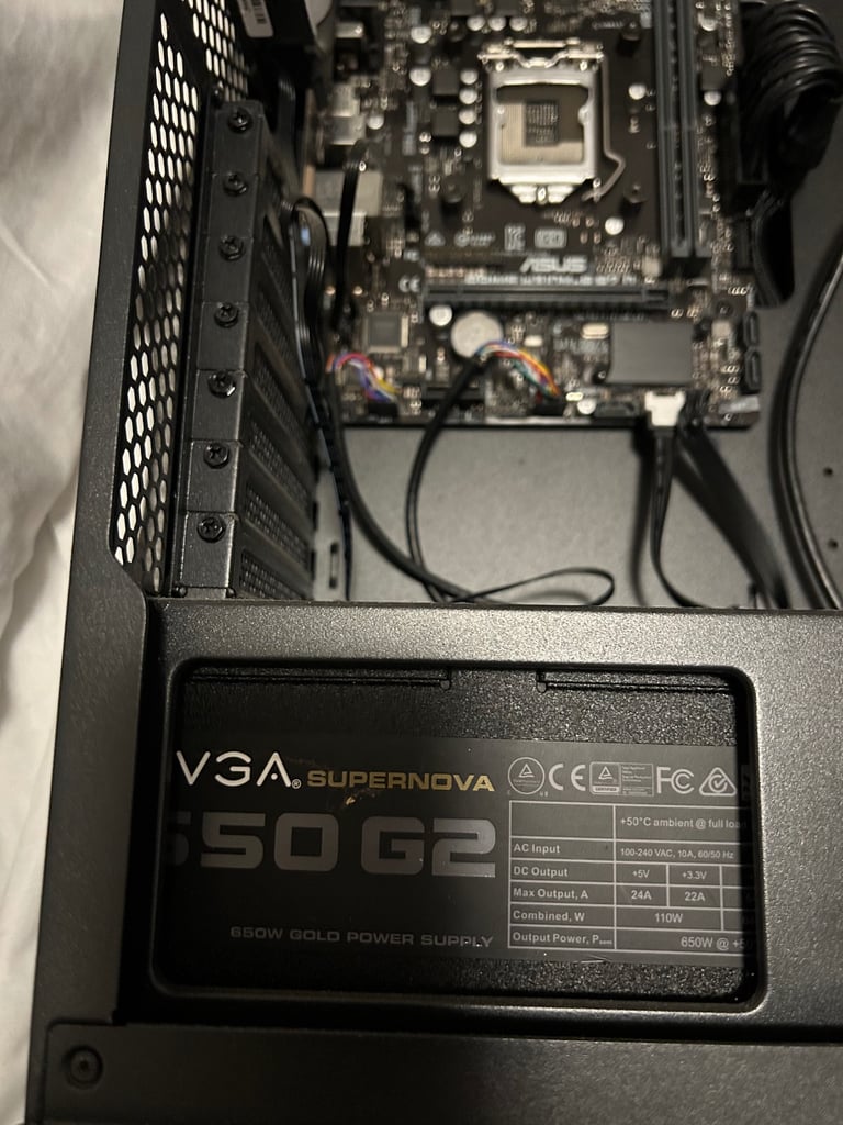 Barebone PC Case with motherboard and 850w power supply