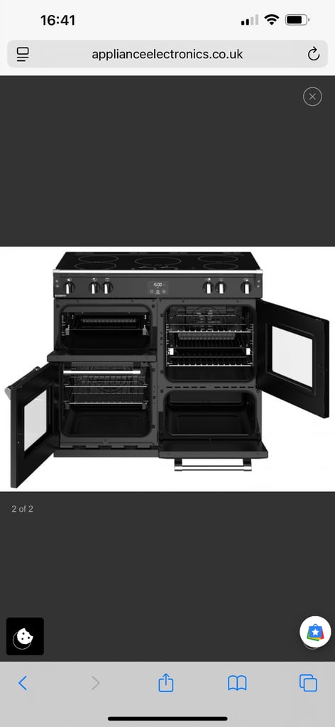 STOVES ST Richmond S1000Ei MK22 100cm Electric Induction Range Cooker - Black -