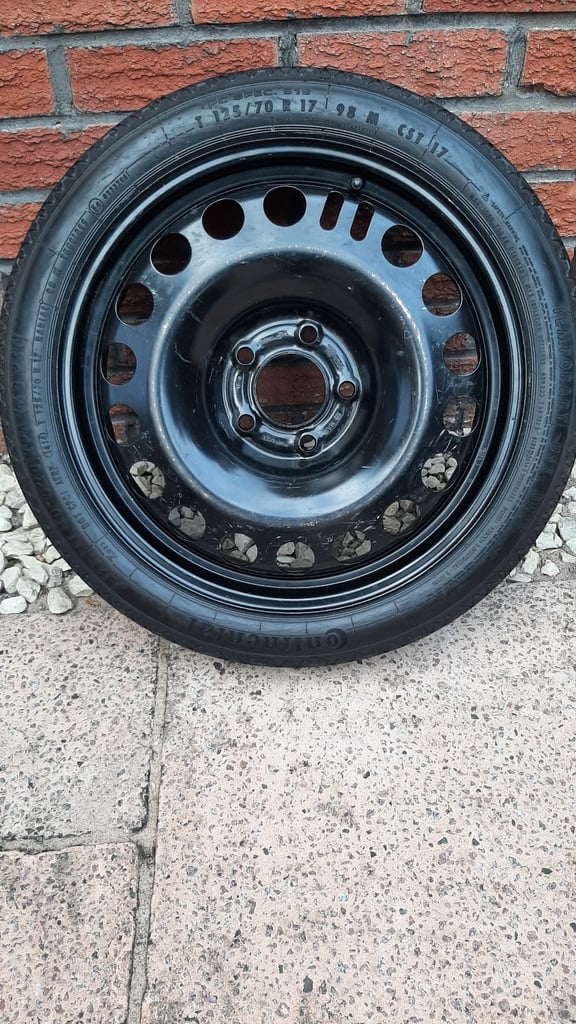 New 17″ Space saver spare wheel with 5 stud pattern