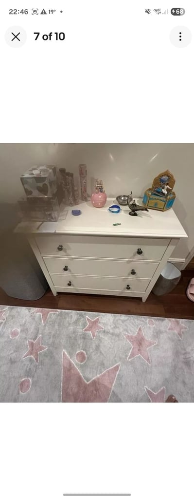 Bunk bed, desk and two chest of drawers