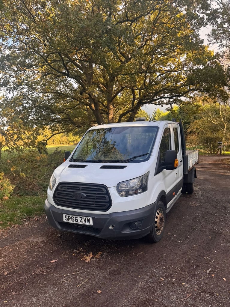2016 Ford Transit 350 crew cab tipper 76k twin wheel factory tipper finance available  PANEL VAN ...