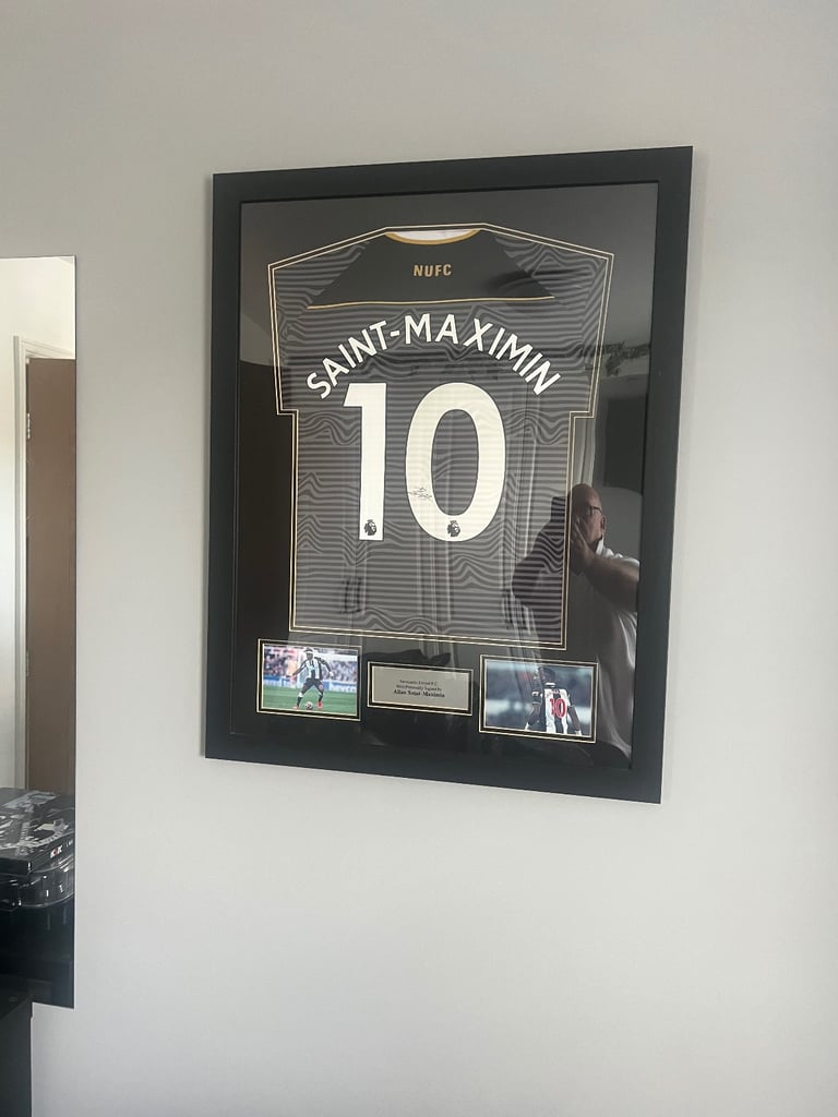image for St Maximan signed framed shirt 