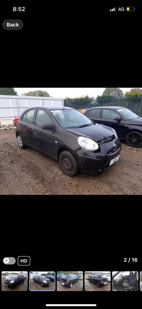 2012 Nissan micra BREAKING AUTOMATIC PARTS ONLY 