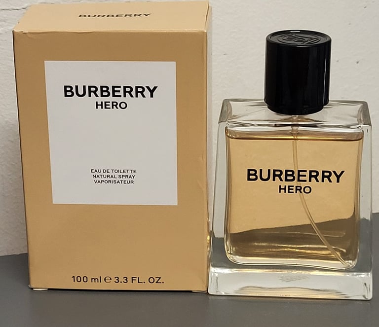 image for B/N Burberry hero edt perfume spray for men, 100 ml, in original box 