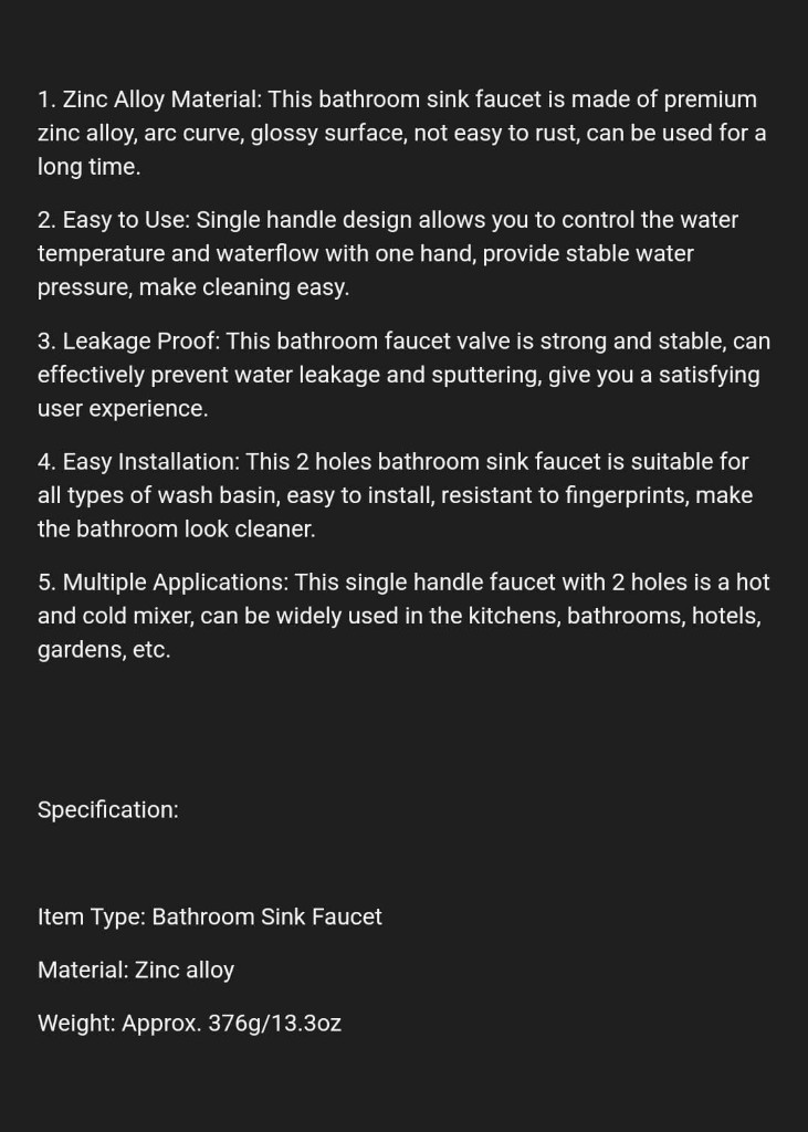 Sink Tap
