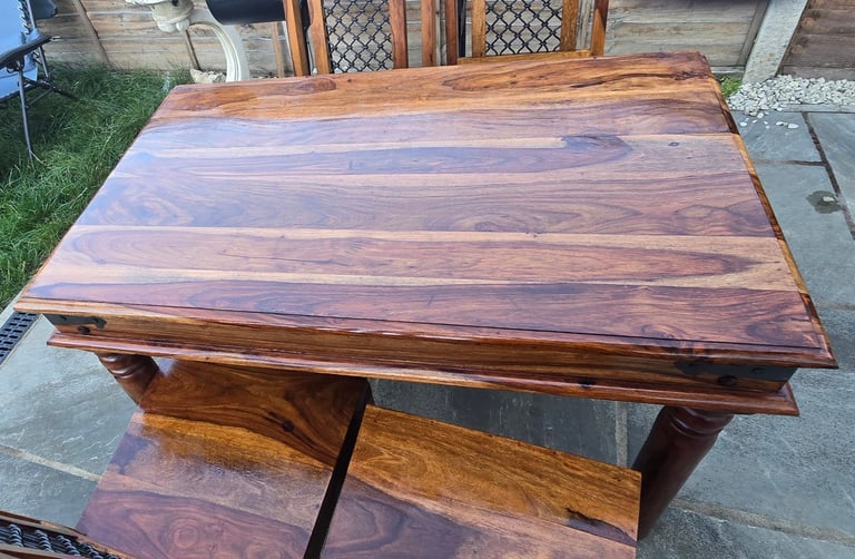 Solid wood table and chairs 