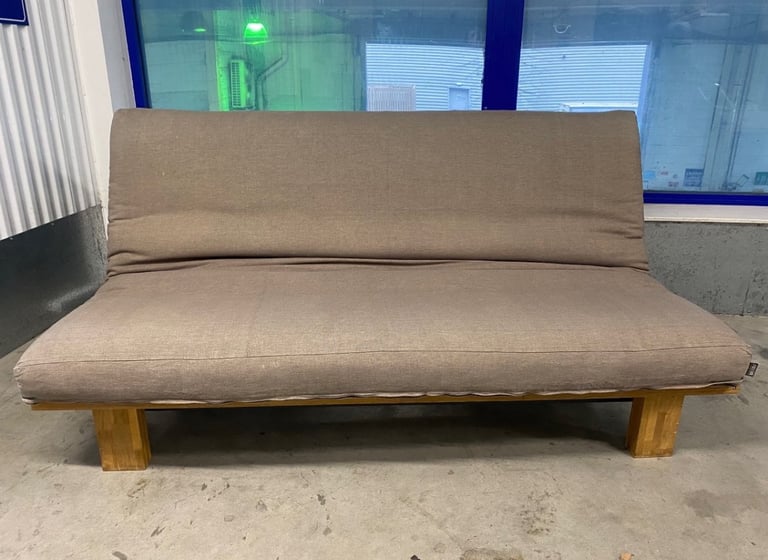 Solid Oak Fusion 3 Seater Futon Company Sofa Bed