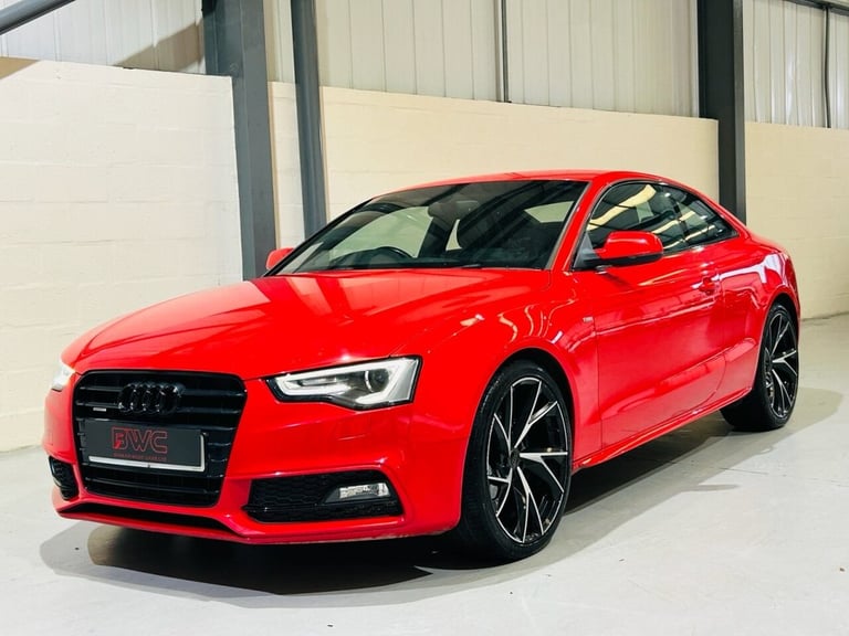AUDI A5 2.0 TDI S LINE COUPE 2 DOOR DIESEL MANUAL QUATTRO 177 RED 2014
