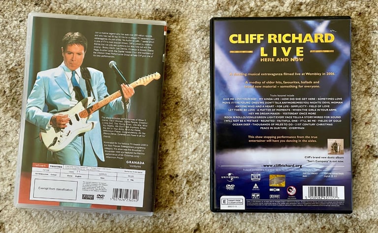 Cliff Richard Concerts 7 DVD Gift Set *Postage Available* Christmas Present for Mums