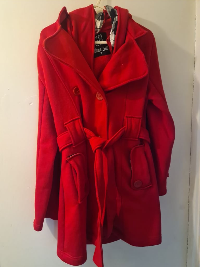 image for Size 18 red coat