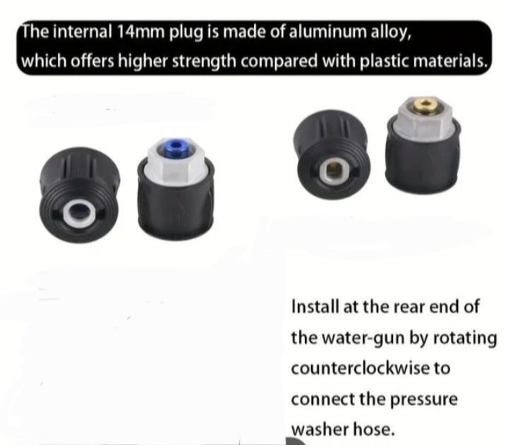 5000 psi 345 bar Nilfisk short Pressure Washer Gun swivel 1/4″ QUICK connect new