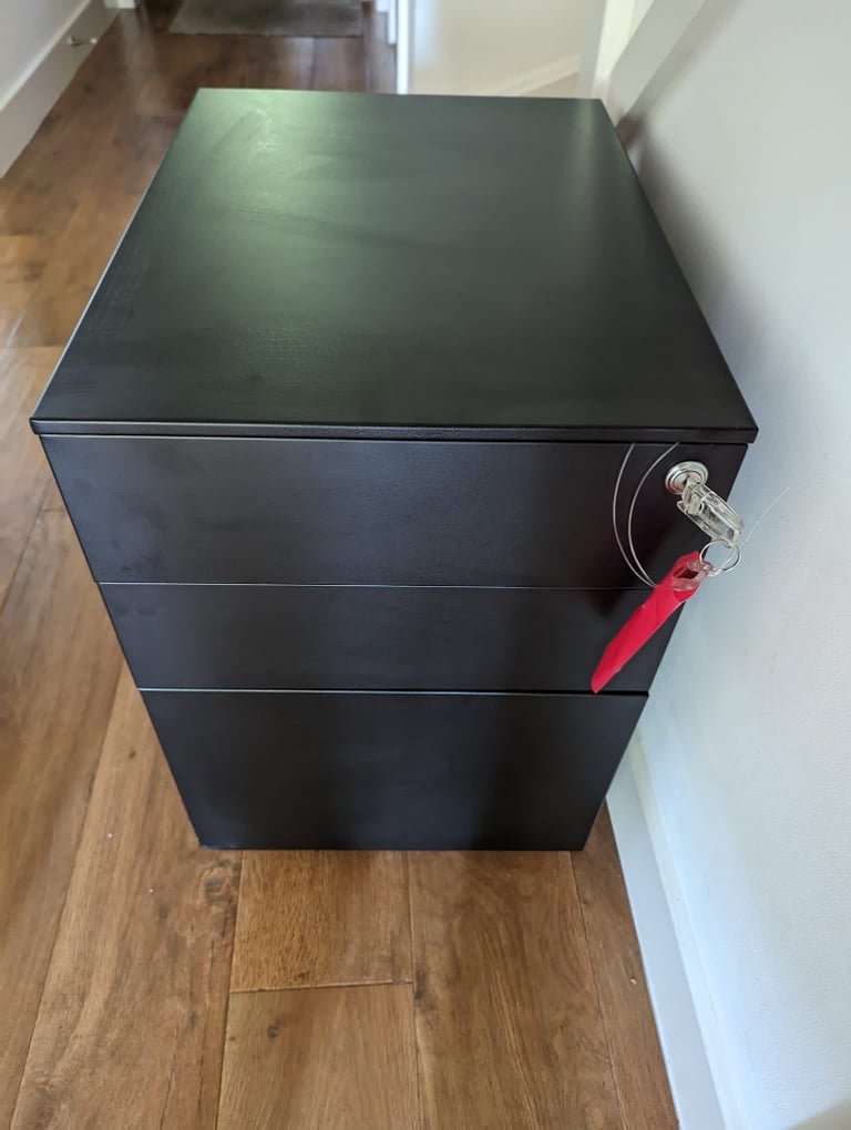 Brand New Black office pedestal drawers (with slight damage)