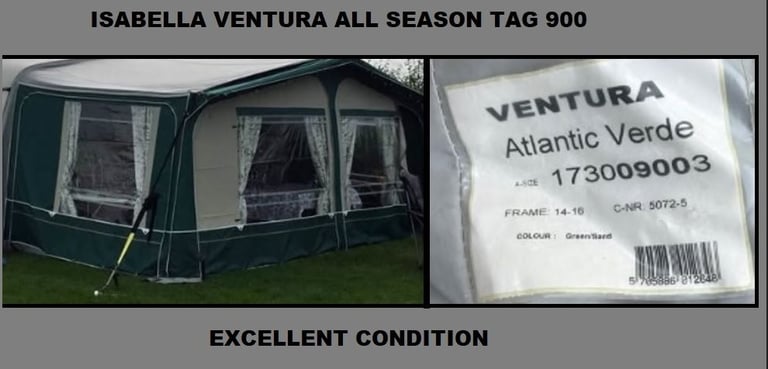 image for Caravan Awning Quality Isabella Ventura Size 10 to Size 11 REDUCED