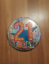 XL 21 St Birthday Badge Sign
