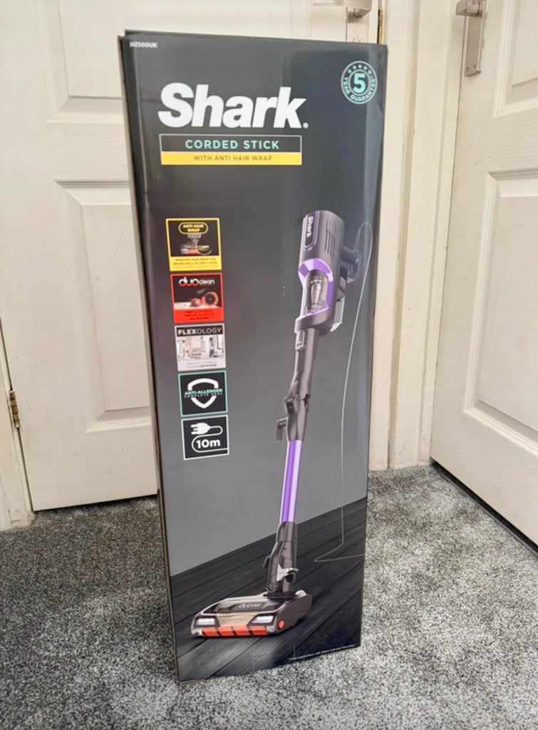 Brand new Shark corded stick anti-hair wrap hoover, HZ500UK