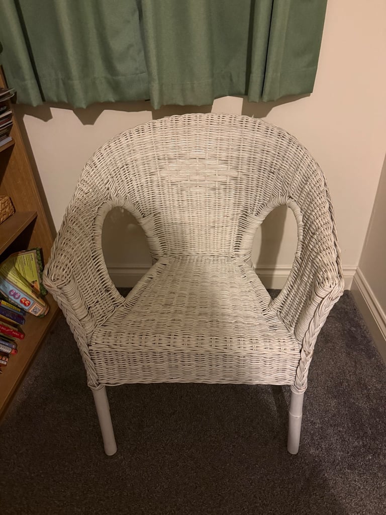 image for White Wicker Chair