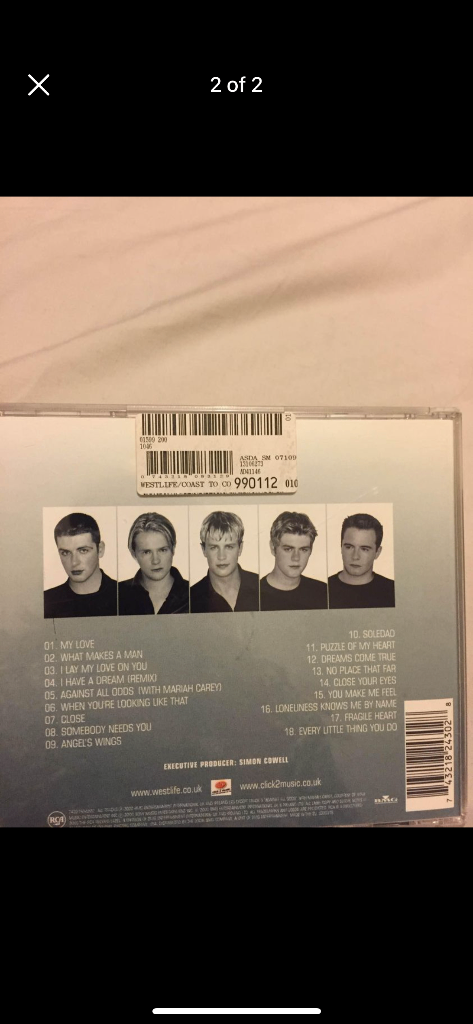 (311) Westlife, Coast to Coast cd
