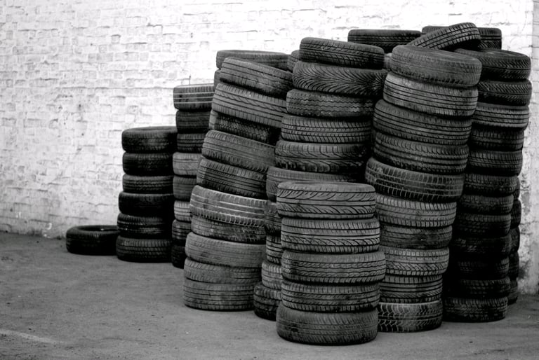Scrap tyre recycling 