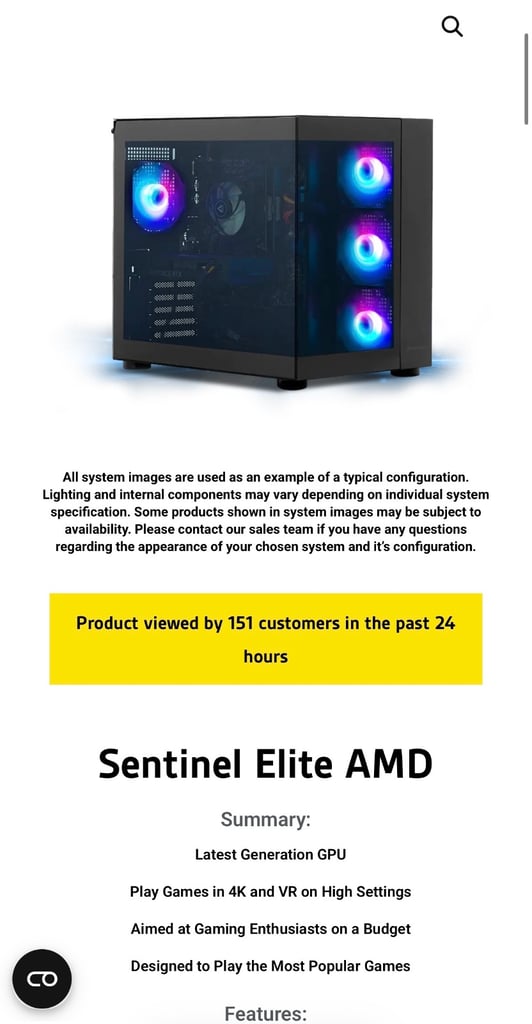 image for Stormforce Gaming PC & Lenovo Legion Gaming Monitor