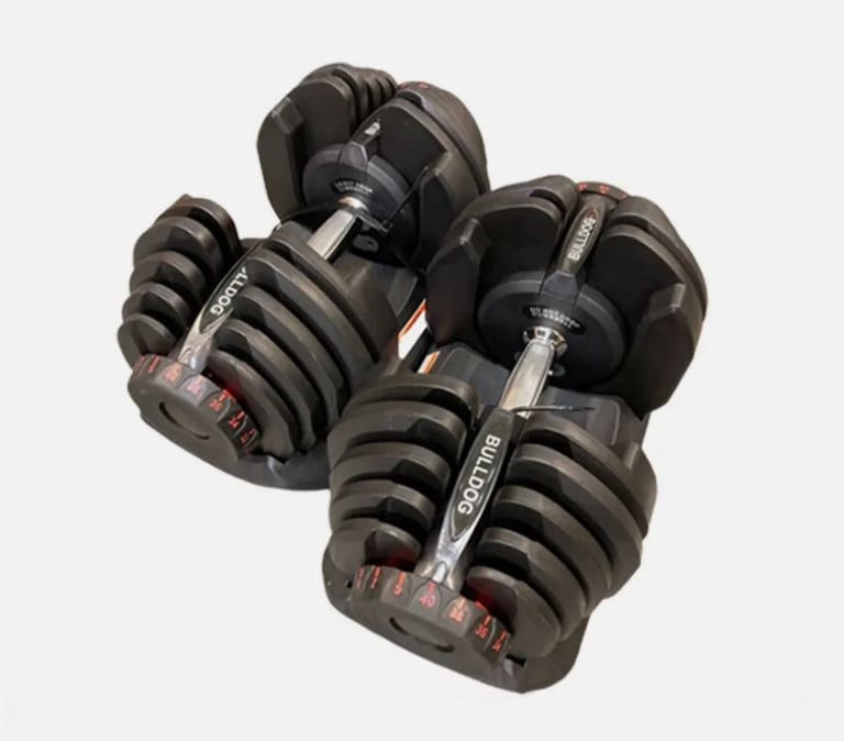 Pair of 40kg adjustable dumbbells