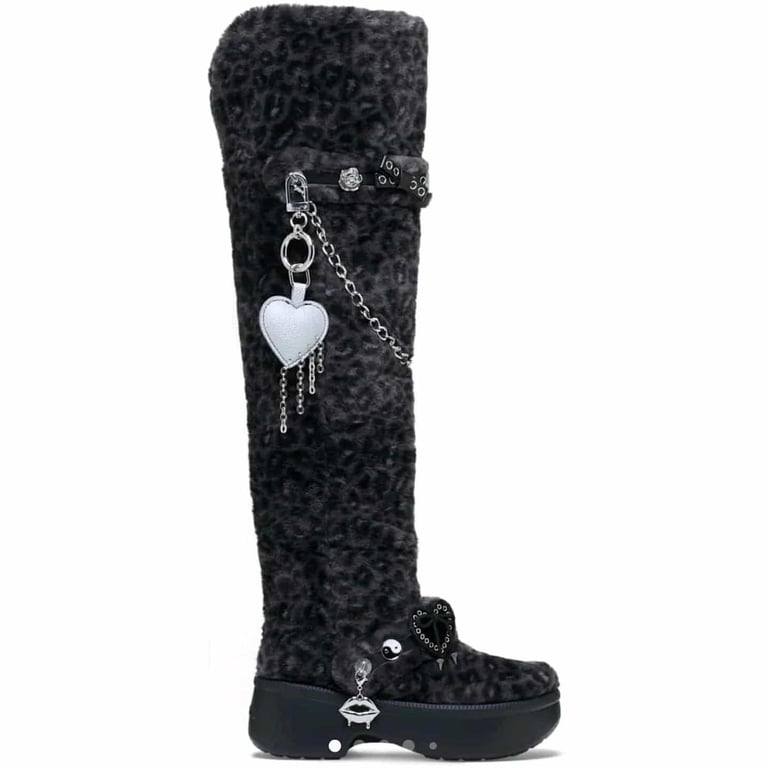 image for Crocs unfurgettableknee high limited edition Crocs x T-pain 2025 boots