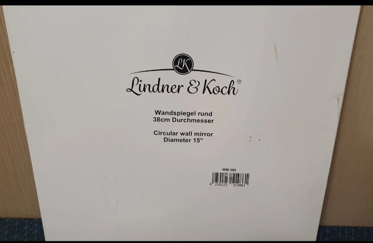 Lindner & Koch Wall Mirror with Wall Mount 38cm dia