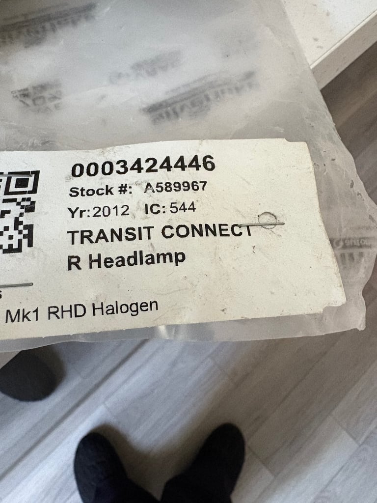 Ford Connect Transit R Headlamp 2012