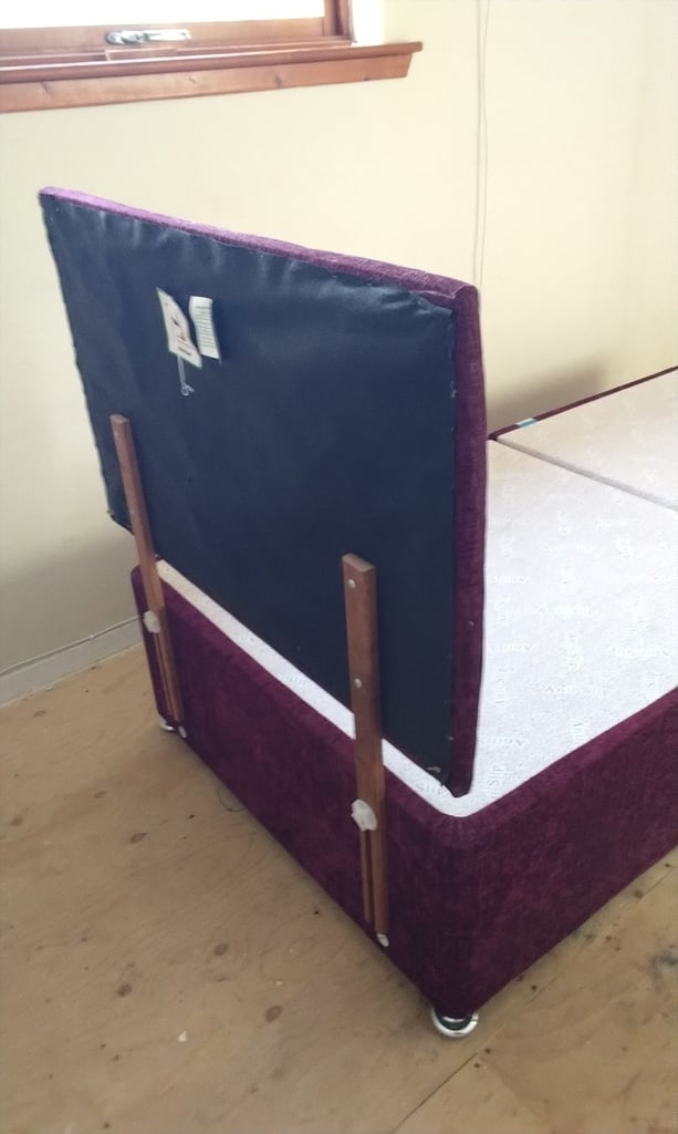 Single bed and headboard