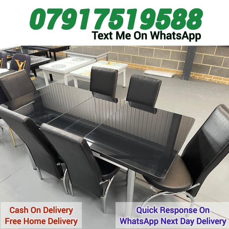 6 and 4 chairs dining table sets available now 😍