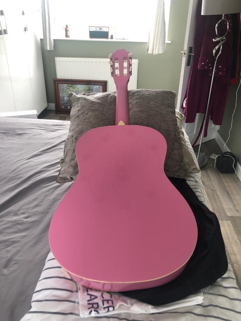 Pink guitar
