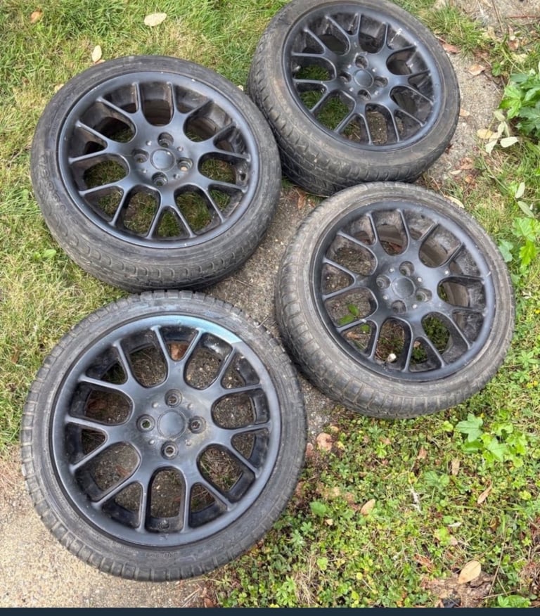 ROVER 25 45 MG ZR ZS 16” ALLOY WHEELS HAIRPIN 4x100 With Tyres