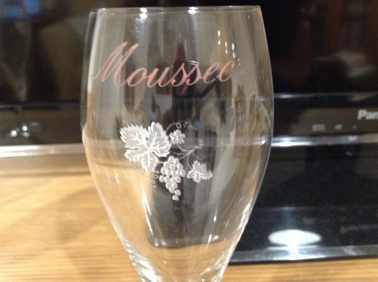 Vintage Moussec Flute Glasses