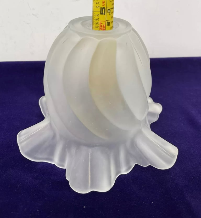 Vintage Frosted Glass Lampshade Light Shade Replacement Shade