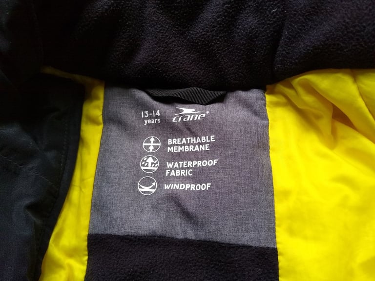 13-14 years winter jacket waterproof and windproof