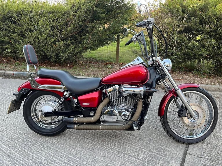 2007 07 HONDA VT 750 C2-7 SHADOW RED MINT 9k MILES CUSTOM CRUISER TALL BARS