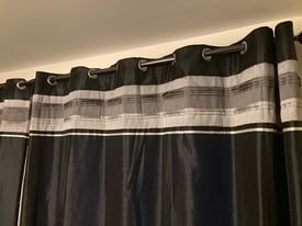 Black / silver curtains