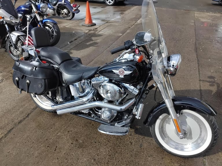 image for 2005 55 HARLEY-DAVIDSON FLSTFI FATBOY FUEL INJECTED CUSTOM CRUISER LOW MILES