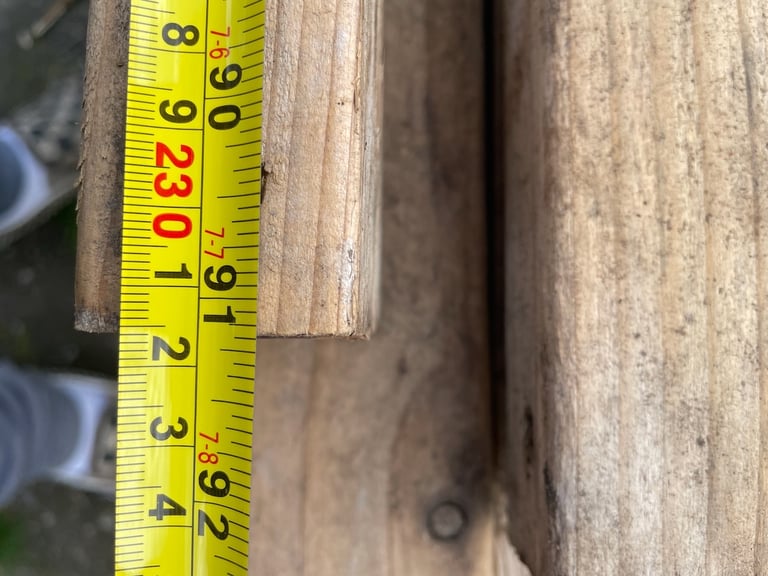 Wood Timber 3.6 x 6.3 x 231.5cm