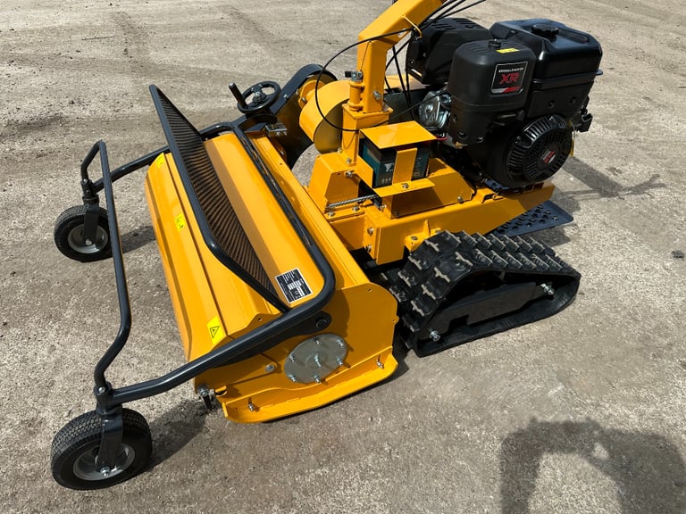 Brand New RAPTOR X Petrol Pedestrian Track Flail mower, tractor *** VIDEO *** Key Start 13.5HP