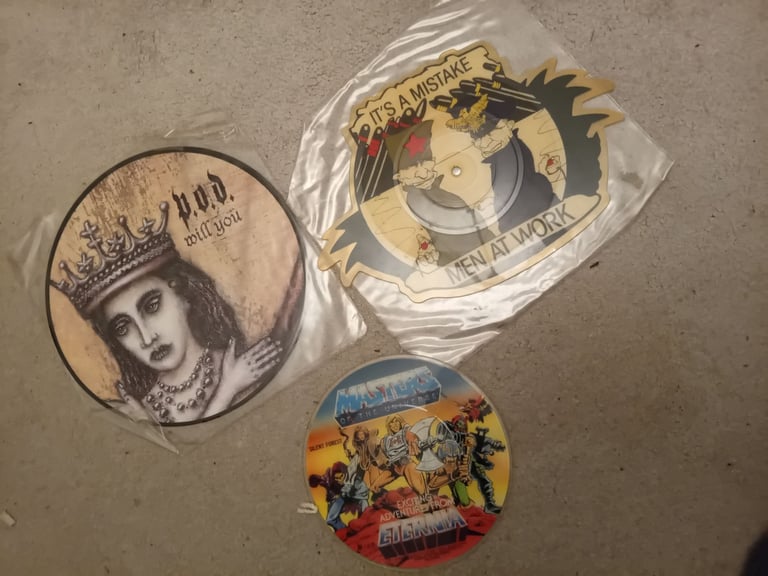 image for 3 picture disc vinyl records 