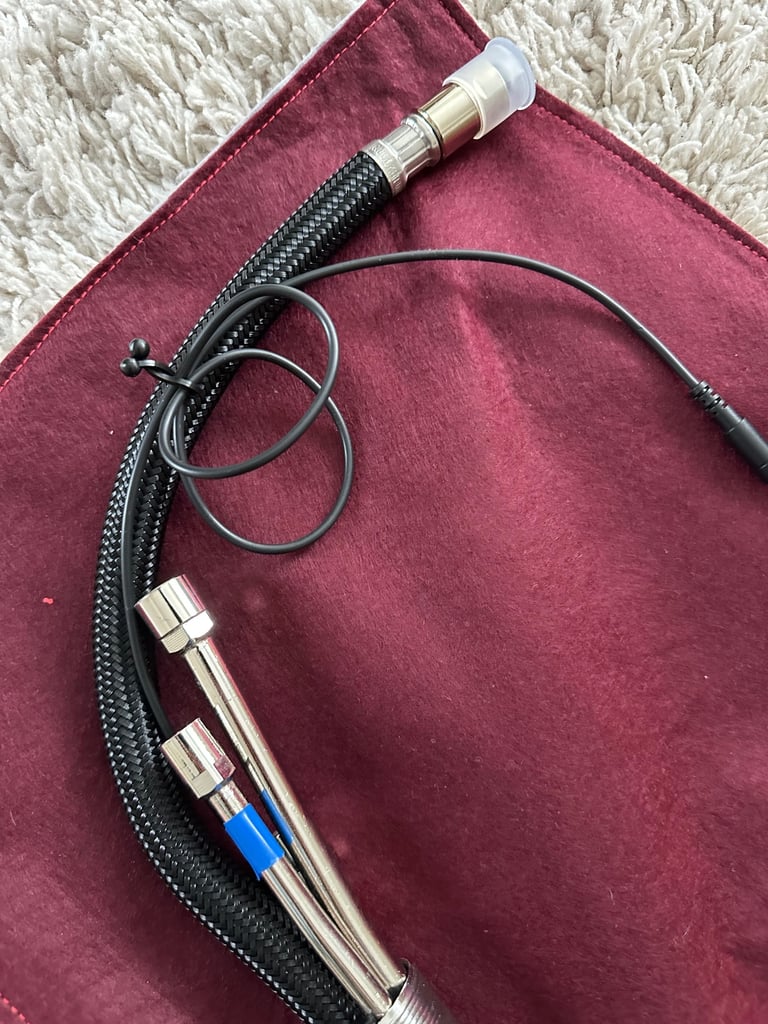 Quooker stainless steel round Fusion tap.