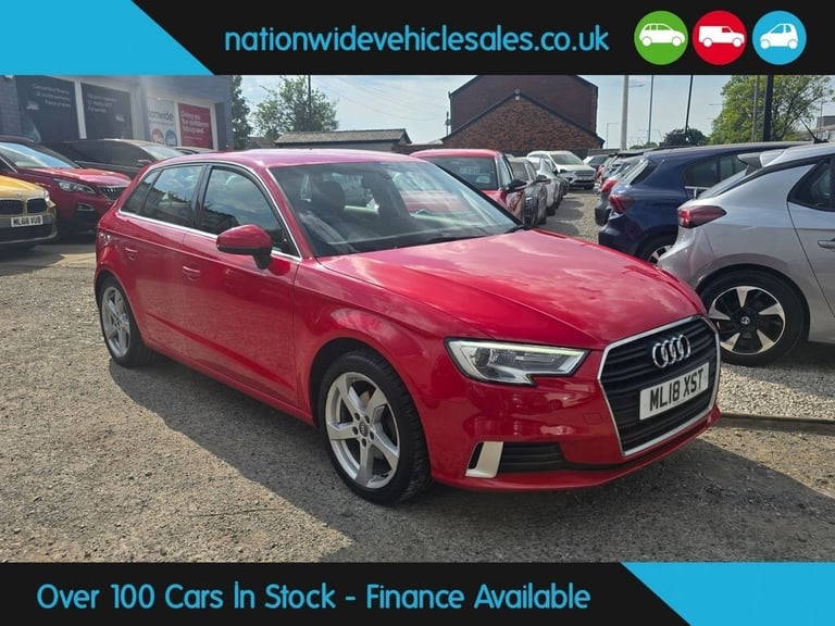 2018 Audi A3 1.0 TFSI Sport Sportback 5dr Petrol Manual Euro 6 (s/s) (116 ps) Hatchback Petrol Ma...