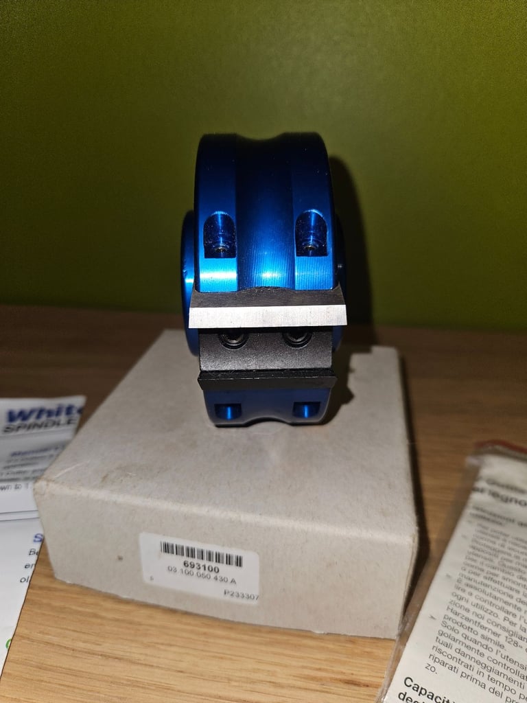 New Whitehill spindle moulder cutter block head Aluminium 100MM 30MM BORE Axminster No 693100