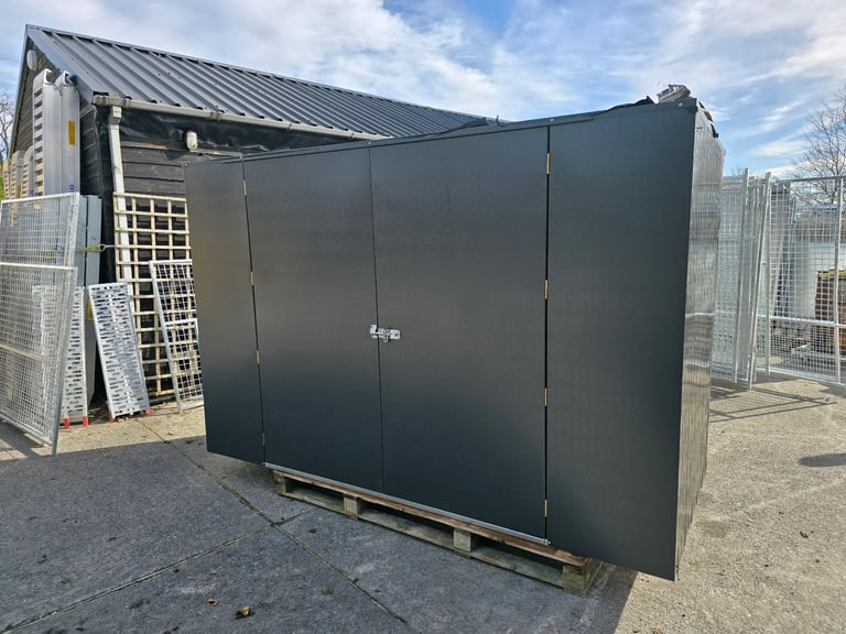 Steel storage boxes suitable building sites caravan parks gardens etc